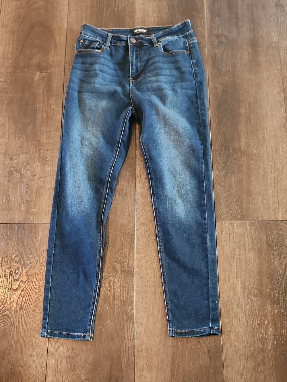 Enjean Dark Wash High Rise Skinny Jeans Size 13